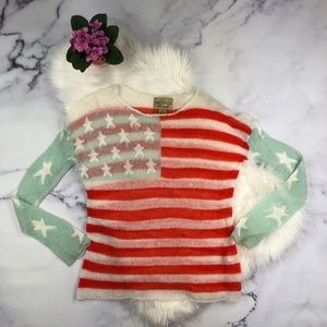 WILDFOX Couture White Label 4th of July sweater